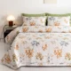 thumbnail image 2 of Colcha de verano 100% de algodón para cubrir la cama, manta de punto para el hogar, colchas dobles y cubiertas, sábanas de edredón para pareja, 2 of 5