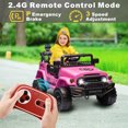 Licensed TOYOTA FJ Cruiser 12V Kids RideOn Car with Remote Control, Music, Bluetooth, LED, Ages