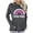 Purple, variant on Women Good Vibes Blouse Hoodies Long Sleeve Casual Graphic Tee Shirt Sweaters
