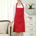 thumbnail image 6 of Opvise Solid Color Oil-resistant Restaurant Home Kitchen Cooking Protective Apron Green, 6 of 8
