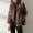 Brown, variant on ALLLIST Women Jackets Plus Size Zip up Fuzzy Cardigan Sweaters Brown Pockets Plain Teddy Jackets for Women