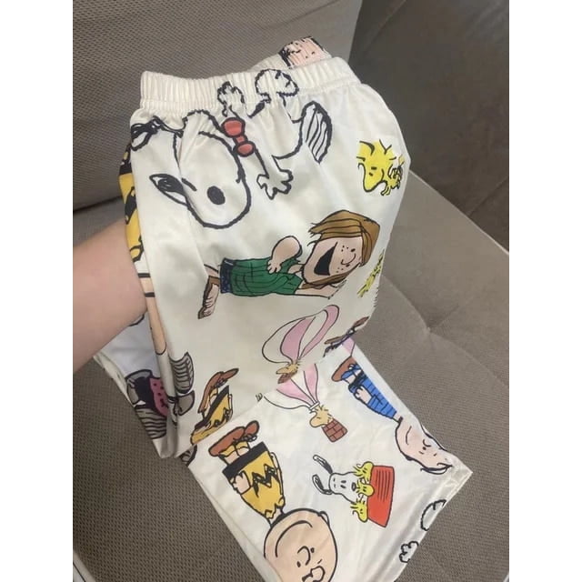 Miniso Sanrio Hello Kitty Pantalon d'Intérieur pour Femmes 2023 Automne Pantalon de Pyjama Dessin Animé Anime Mode Confortable Y2K Pantalon Fille Douce