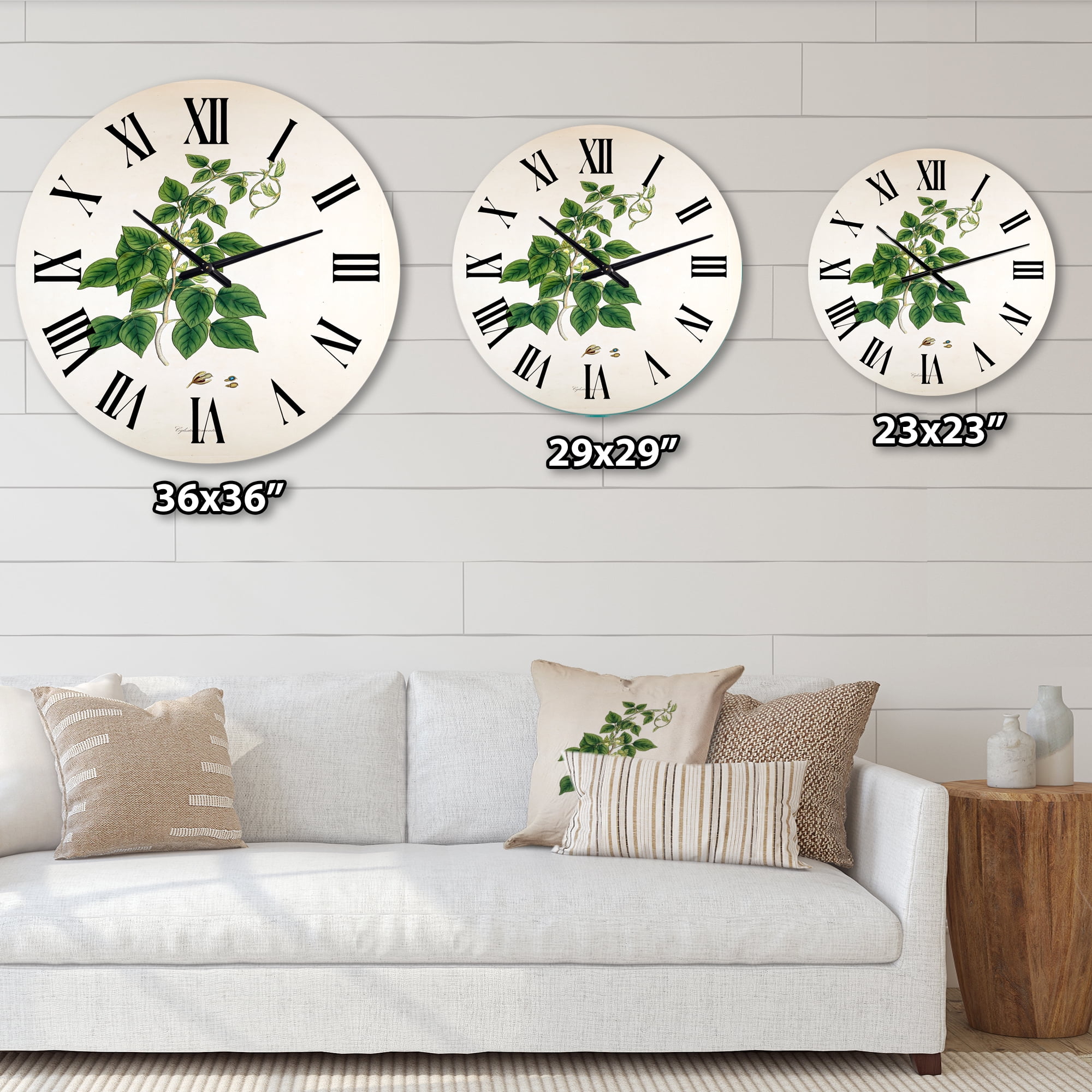 Designart 1 in Farmhouse Wall Clock
