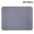 thumbnail image 1 of Silicone Drying Mat for Kitchen Counter – Dishwasher-Safe Silicone Dish Drying Mat Kitchen Accessories Gray, 1 of 8