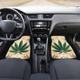 thumbnail image 3 of Uourmeti Maple Leaf Mandala Floral Car Floor Mats for Front & Rear Seats Fashion Flannel Rubber Backing Foot Carpets Eco Friendly, 3 of 7