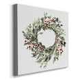 thumbnail image 2 of Holly Farmhouse Wreath II- Gallery Wrapped Canvas, 2 of 9