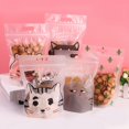 thumbnail image 4 of 50 bolsas de plástico con cierre hermético con diseño variado para turrón, caramelos, galletas hechas a mano, embalaje de regalo, galletas independientes, bolsa de recuerdo de boda de Navidad, 4 of 5
