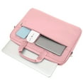 thumbnail image 4 of Beautynvta Laptop Shoulder Bag, 11.8''x15.9'' Computer Bags, Messenger Shoulder Bag for Laptop or Tablet, Sleek Lasting, Water Repellent Fabric, Pink, 4 of 8