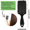 thumbnail image 4 of Qzjjjmy Hair Brush Detangler Hair Brush with Text Suitable for Easily Knotted Hair, 4 of 7