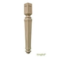 thumbnail image 1 of BingLTD - 30" Tall Unfinished Rubberwood Dining Table Leg - 1 PC (TL30351-RW-UNF), 1 of 5