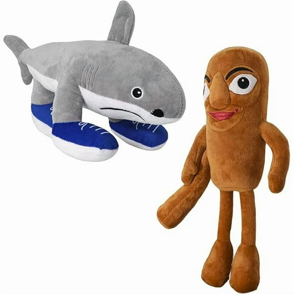 Italian Brainrot 2Pcs Tralalero Tralala and Tung Tung Tung Sahur Toy Gift, Cute Stuffed Figure Doll