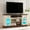 Walnut,White, variant on CQSXDA Farmhouse TV Stand In Antique Woodgrain Finish For Up To 80" TVs 70
" Media Console With LED Lights