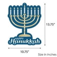 thumbnail image 6 of Big Dot of Happiness Happy Hanukkah - Hanging Porch Chanukah Holiday Party Outdoor Decorations - Front Door Decor - 1 Piece Sign, 6 of 8