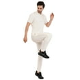 thumbnail image 6 of Whitedot Hexa Off-White Trouser Track Pants - (Perfect for Cricket, Golf, Badminton, Gym, Sports and Casual Wear) (Off-White - Junior-24), 6 of 7