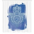 thumbnail image 3 of Ambesonne Hamsa Shower Curtain, Ornate, 69"Wx75"L, Blue White, 3 of 3
