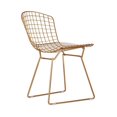 thumbnail image 2 of Heavenly Collection Gold White Chair, 2 of 3