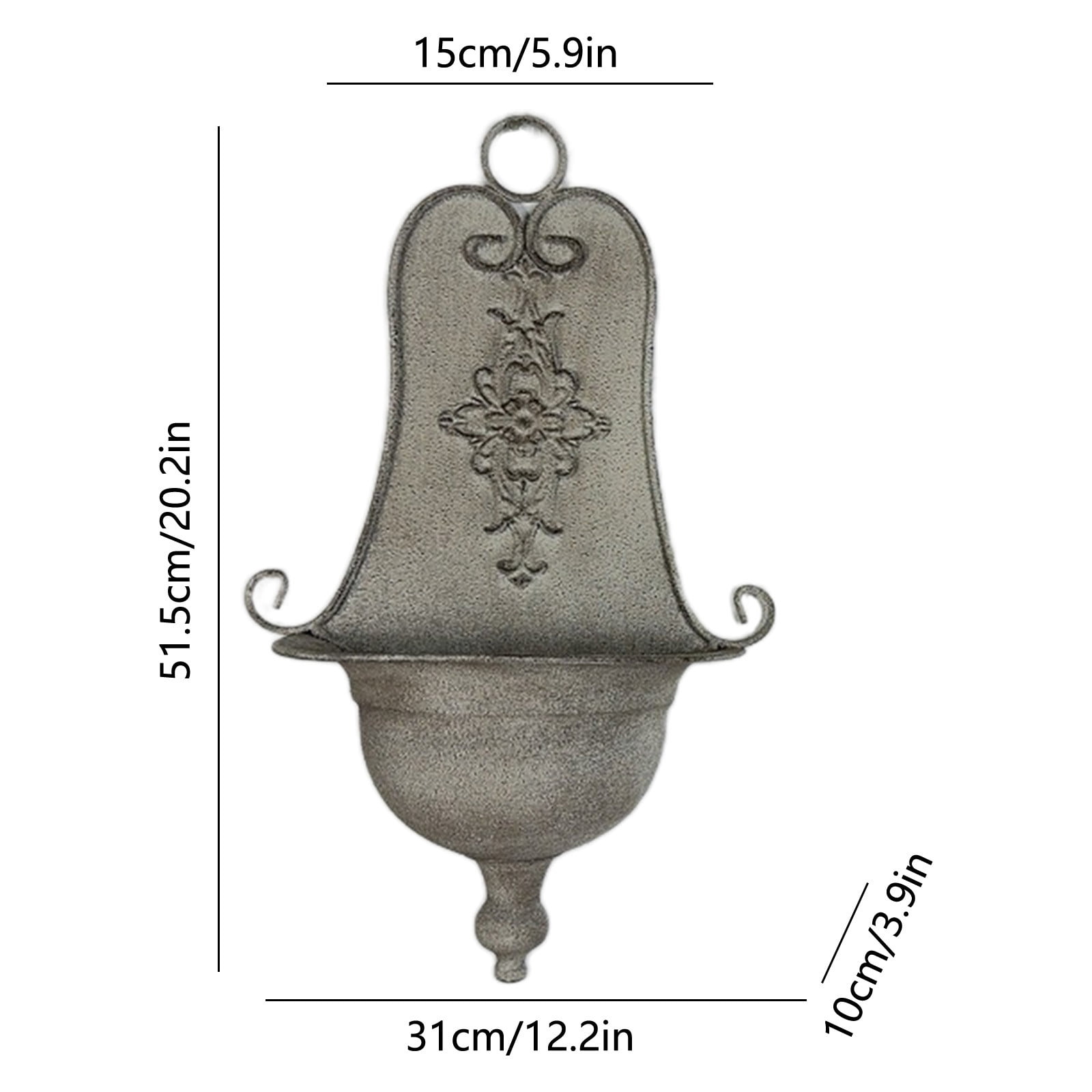 Vintage Wall Hanging Planters Rustics Wall Mount Outdoor Garden Decor Unique Flower Pot For Patio Yard Farmhouses Style Landscapes Decoration Plant Pots