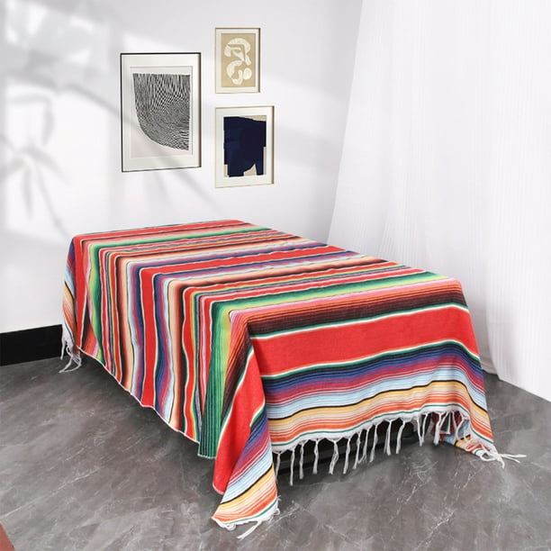 Tablecloth Table Runner Multifunctional Woven Blanket Conditioning Blanket Camping Blanket Picnic Blanket Suitable For Home Outdoor School Office