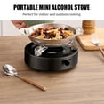 thumbnail image 3 of Four Extérieur en Acier Inoxydable Réglable Coupe-Vent Léger pour le Camping Barbecue Chaud Cuisine Extérieure Noir, 3 of 6