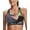 Black, variant on Women's Crossback Mid Printed Sports Bra Black Size XS