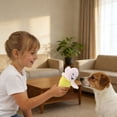 thumbnail image 4 of Forestwhale Interactive Squeaky Dog Toy 5.5in Banana Shaped Plush Chew Toy for Puppies Teething Relief & Playtime Fun, 4 of 5