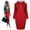 Red, variant on Idoravan Women's Dress Summer Women Casual Winter Shirt Dress Ladies Long Sleeve Mini Sweatshirt Dress