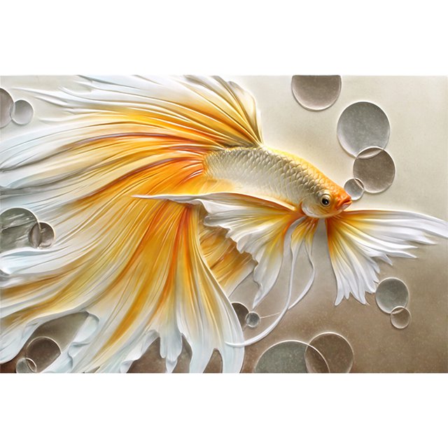 Wdftyju Punto de cruz completo algodón Goldfish 11CT DIY arte estampado DIY Craft ilustraciones Kits Wdftyju 5br9xn9vn4mx3pj6