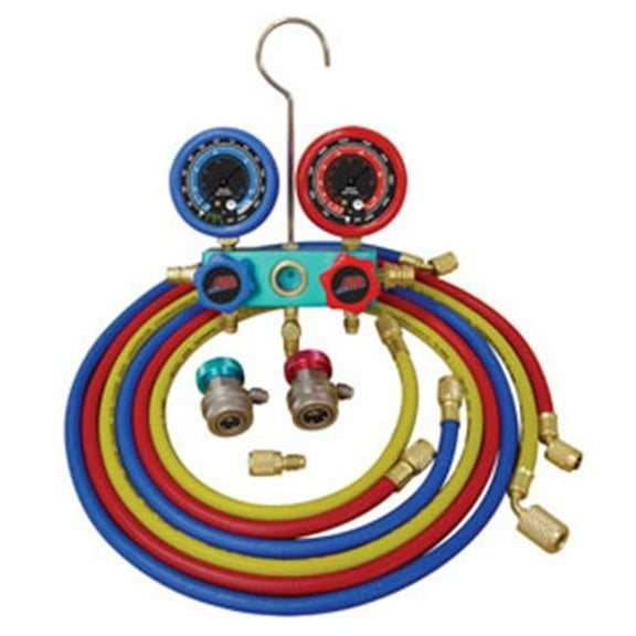 Deluxe Dual R134a/R12 Aluminum Manifold Gauge Set 3695