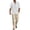 White*, variant on RUTAYY Men's Outfits Long Sleeve Solid Color Shirts and Pants with Button Pockets Casual Breathable Lightweight Resort Yoga Classic Seaside Clothing Sets