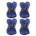 thumbnail image 1 of 4 piezas de botas impermeables antideslizantes para perros Botines para todas las estaciones para perros pequeños a medianos Tamaño XXXL (azul), 1 of 5