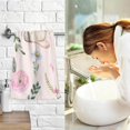 thumbnail image 7 of SKYSONIC Rainbow Rabbit Flower Patterned Hand Towels 2 PCS, Cotton Bath Towel for Drying Face Hands Body ,Absorbent Lightweight Towels for Bathroom Ktichen Travel Gym, 16"x28", 7 of 7
