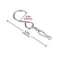 thumbnail image 2 of 20pcs Swivel S Hooks Clips For Hanging Garden Wind Spinners Flower Pot Silver, 2 of 5