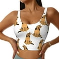 thumbnail image 1 of Balery German Shepherd Dog Sujetadores deportivos con espalda cruzada para mujer, acolchados, sin costuras, de alto impacto, ideales para yoga, gimnasio, entrenamiento y fitness.-Large, 1 of 8