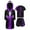 Purple, variant on TiaoBug Kids Boys Boxing Robe Short Sleeve T-shirt and Shorts Set Boxer Fancy Dress Hooded Cloak Blue 10