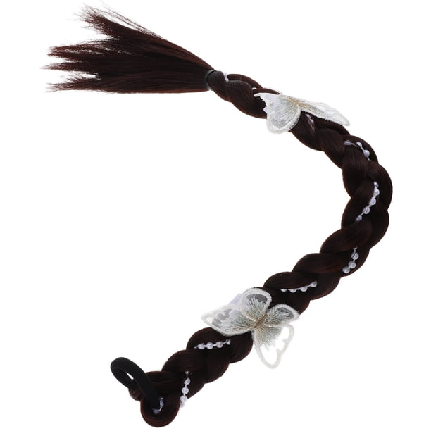 Milisten Extensión De Coleta Trenzada Marrón Oscuro Para Cosplay Y Ocasiones Especiales