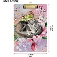 thumbnail image 2 of FMSHPON Butterfly Kitten Clipboard Hardboard Wood Nursing Clip Board and Pull for Standard A4 Letter 13x9 inches, 2 of 7