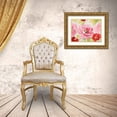 thumbnail image 3 of Loreth, Lanie 32x25 Gold Ornate Wood Framed with Double Matting Museum Art Print Titled - Floral Delicate in Pink II, 3 of 4