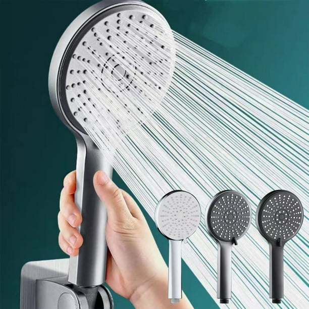 Cabeza de ducha portátil de alta presión con 5 modos de pulverización - Mejor para baja presión de agua, personas mayores y niños - Cabeza de ducha fácil de instalar para casa, baño y gimnasio
