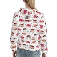 thumbnail image 7 of Honeii Birthday Cake Pattern Womens Oversized Hoodies Long Sleeve Sweatshirts Pullover Fall Outfits with Pocket-Large, 7 of 7