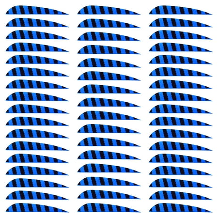 Uxcell Arrow Vanes Arrow Fletching 4 Water Drop Shape Turkey Feathers for Hunting DIY Shooting(Sky Blue Pack of 50)
