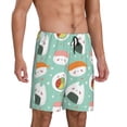 thumbnail image 2 of Fotbe Kawaii Sushi Pajama Shorts for Men, Men's Pajama Bottoms, Sleepwear,Short Pajama Pants-XX-Large, 2 of 9