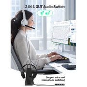 Lemorele USB 3.0 Switch, 2 PCs to Share Multiple Devices, 2-in 5-out KVM Switch, One-button Switching, USB 3.0 Sharing Switcher Hub for Windows/Mac/Linux/Android,Plug & Play