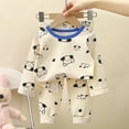 thumbnail image 2 of WEAIXIMIUNG Christmas Solid Color Children's Hoodie Set With Thick Fall And Winter Homewear Pajamas 80-90cm, 2 of 5