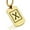 Gold, variant on Stainless Steel Elder Futhark Gebo Rune Dog Tag Pendant Necklace