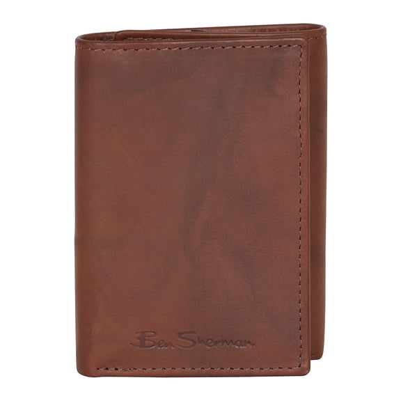 Ben Sherman 'Manchester' Men's Tri-Fold Wallet 3-Fold Wallet (Tan)
