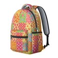 thumbnail image 2 of Pioneer Flower Floral Print Pattern Backpack for School, Cute School Bag with Adjustable Shoulder Straps and Padded Back, 15.3"x11"x7.1", 2 of 5