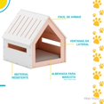 thumbnail image 3 of Casa para mascota Poli Pets 82x80.5x81cm Blanco, 3 of 6