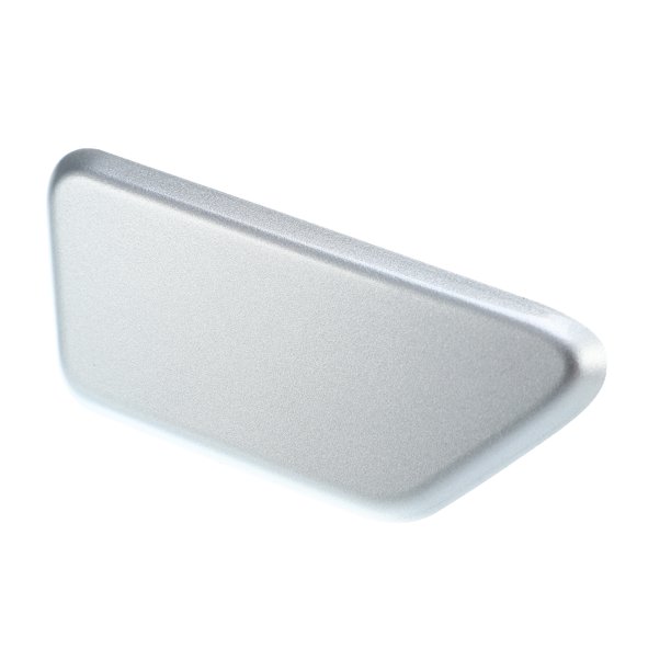 Tapa de la boquilla del limpiaparabrisas del parachoques delantero derecho para Mitsubishi Outlander MK3 2012-2015 No.8264A192HA - Paquete de 1 tono plateado