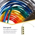 thumbnail image 3 of Bewildely Reemplazo del divisor de línea telefónica de oficina, adaptador de Cable de 4 vías extraíble portátil reutilizable, conector de Decoración del hogar, 3 of 6