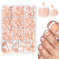 thumbnail image 1 of Exprimidor de uñas French Tip Toe Bellelfin, 240 unidades, rosa claro, 1 of 7